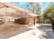 A carport with awning and ample space with an exterior view at 10445 Schirlls St, Las Vegas, NV 89141