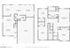Layout of the first and second floors with dimensions at 1048 Menands Ave, Las Vegas, NV 89123