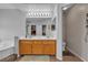 Bathroom with a white double vanity and plenty of counter space at 1877 Glory Lily Ct, Las Vegas, NV 89123