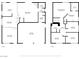 First and second floor layout with dimensions of the kitchen, living room, bedrooms and bathrooms at 1877 Glory Lily Ct, Las Vegas, NV 89123