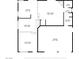 First floor layout with dimensions of the kitchen, living room, Gathering room and garage at 1877 Glory Lily Ct, Las Vegas, NV 89123