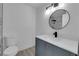 Bathroom vanity featuring a new sink and stylish mirror at 3115 Floral Vista Ave, Henderson, NV 89014