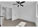 Bedroom with built-in storage and a view to the backyard pool at 3115 Floral Vista Ave, Henderson, NV 89014
