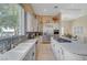 An open kitchen layout with granite countertops and stainless steel appliances at 4936 Mountain Foliage Dr, Las Vegas, NV 89148