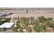 Expansive aerial view showcasing the property's large lot size and surrounding desert landscape at 55 Siddall Ave, Las Vegas, NV 89183