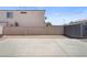 Spacious backyard featuring a concrete patio and rock landscaping at 5550 Ramirez St, North Las Vegas, NV 89031