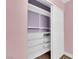 This large closet features shelving and storage bins for keeping your bedroom tidy and organized at 638 Ribbon Grass Ave, Las Vegas, NV 89183