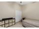 Bedroom featuring storage, neutral walls, and golf bag adding a personalized touch to the space at 6413 White Tiger Ct, Las Vegas, NV 89130