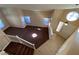 Second story view of entry and upstairs bedroom with new carpet at 7604 Cruz Bay Ct, Las Vegas, NV 89128