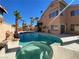 Inviting backyard oasis with a sparkling pool and relaxing spa, perfect for outdoor entertaining at 7604 Cruz Bay Ct, Las Vegas, NV 89128