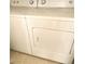 White front-load washer and dryer set. A perfect laundry pair for any home at 9470 Peace Way # 212, Las Vegas, NV 89147