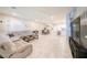 Spacious living room with tile floors, neutral colors, and ample seating at , Henderson, NV 89044