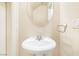 Small bathroom featuring a pedestal sink, neutral wall color, and basic fixtures at 10348 Cherry Brook St, Las Vegas, NV 89183