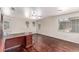 Bright home office features hardwood floors, ceiling fan, and great natural lighting at 10584 Peach Creek St, Las Vegas, NV 89179