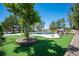 Beautiful pool, landscaping, and desert plants in this well-designed backyard at 1106 E Athens Ave, Henderson, NV 89015
