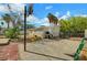 Spacious backyard featuring a basketball hoop and space for outdoor entertaining at 1804 David Ave, Las Vegas, NV 89101