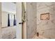 Updated bathroom with marble-style tile shower and built-in niche at 1804 David Ave, Las Vegas, NV 89101