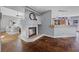 Bright living room featuring a fireplace and seamless access to other rooms at 2204 W San Miguel Ave, North Las Vegas, NV 89032