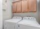 Laundry room with a washer and dryer and storage at 224 Morgyn Ln # 6, Boulder City, NV 89005