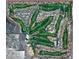Aerial view of the Las Vegas Country Club Estates community with golf course and homes at 2851 Queens Courtyard Dr, Las Vegas, NV 89109