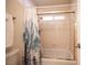 Bathroom tub with shower curtain at 3484 Anthony Dr, Las Vegas, NV 89121