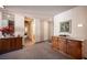 Hallway showcasing the natural wood cabinetry throughout the home at 3484 Anthony Dr, Las Vegas, NV 89121