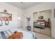 Bedroom with closet doors, mirror, and wall decor at 3821 Tumbleweed Ave, Pahrump, NV 89048
