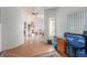 View of the office area leading into a living room with fireplace at 3821 Tumbleweed Ave, Pahrump, NV 89048