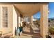Covered patio offers a relaxing outdoor space with comfortable seating at 3821 Tumbleweed Ave, Pahrump, NV 89048
