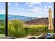Scenic views from the home overlooking the city and mountains, a perfect vantage point at 387 Solitude Peak Ln, Henderson, NV 89012