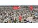 Aerial view of neighborhood highlighting proximity to William E. Ferron Elementary and E. Flamingo Rd at 4272 Sheppard Dr, Las Vegas, NV 89121