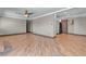 Open-concept living room featuring recessed lighting and a ceiling fan at 4272 Sheppard Dr, Las Vegas, NV 89121