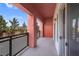 Enjoy outdoor living on this private balcony with wrought iron railing at 75 E Agate Ave # 206, Las Vegas, NV 89123