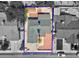 Aerial view of home showing roof, driveway and nearby neighborhood at 809 Greenbrook St, Las Vegas, NV 89110