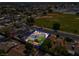 Aerial view showing the property's location within a residential area at 809 Greenbrook St, Las Vegas, NV 89110