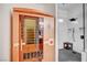 Spa-like bathroom with a sauna, modern shower, and stylish finishes at 83 Buckthorn Ridge Ct, Las Vegas, NV 89183