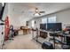 Bonus room with windows, ceiling fan, and space for multiple desks at 889 Harbor Ave, Henderson, NV 89002
