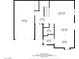 First floor plan showing the garage, living room, dining area, kitchen, laundry, and bath at 9357 Golden Timber Ln, Las Vegas, NV 89117