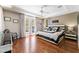 This home features a main bedroom with French Doors, gorgeous floors, and natural light at 10331 Rio De Thule Ln, Las Vegas, NV 89135