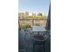 Balcony with patio furniture and city views at 211 E Flamingo Rd # 405, Las Vegas, NV 89169