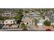 An aerial view of the community showcasing lush trees and well-maintained homes at 2112 Los Altos St, Las Vegas, NV 89102