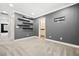 Bedroom featuring modern shelves and neutral carpet at 2385 Via Firenze, Henderson, NV 89044