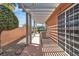 Covered patio showing view of the backyard and side yard at 2537 Seascape Dr, Las Vegas, NV 89128