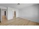 Relaxing bedroom features hardwood floors and closet access for a restful retreat and convenient storage at 2732 Heritage Ct, Las Vegas, NV 89121