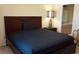 Bedroom with a modern bed and neutral decor at 2851 S Valley View Blvd # 1134, Las Vegas, NV 89102