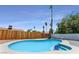 Inviting pool with blue tile accents and a clear blue sky overhead at 313 Agora Way, Las Vegas, NV 89110