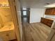 Second story hallway with built in shelving and entry view into the kitchen area at 453 Las Casitas Way, Las Vegas, NV 89121