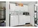 Functional laundry room features updated appliances and ample storage space, providing convenience and organization at 517 5Th St, Boulder City, NV 89005