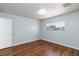 Bright bedroom features hardwood floors and a window for natural light at 6317 Alta Dr, Las Vegas, NV 89107
