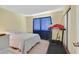 Bedroom with bed, window, carpet and a treadmill at 7113 Carrondale Way, Las Vegas, NV 89128